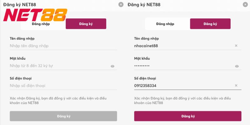 Hướng dẫn đăng ký Net88 chi tiết nhất